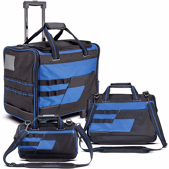 Bolsa de herramientas con ruedas y ruedas para electricista, herrajes rodantes personalizados