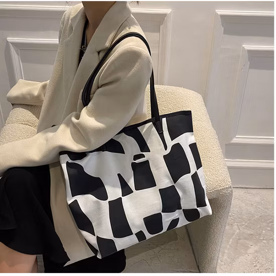 Bolso de mano impreso portátil de la mamá de la lona de la capacidad grande del nuevo estilo lindo